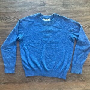 Everlane 100% cashmere sweater blue crew neck cashmere sweatshirt size XS